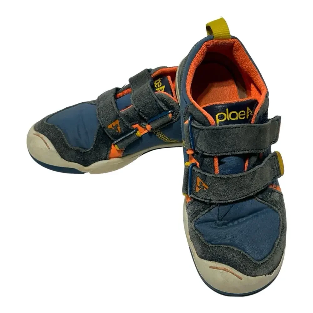 Plae Ty Sneakers Kids Size 11.5 Boys Girls Blue Orange